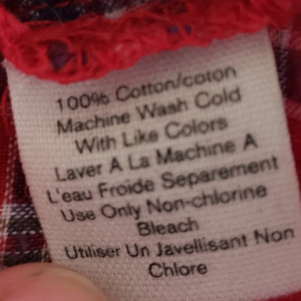 Kimchi Blue Red Plaid Western Button Down Top M - Picture 7 of 7